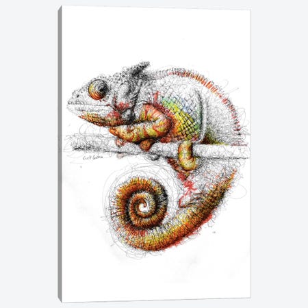 Chameleon Canvas Print #ECE8} by Erick Centeno Canvas Print