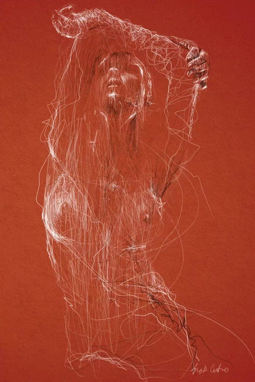 Shapes In Red by Erick Centeno wall art