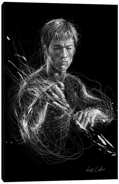 Bruce Lee Canvas Art Print - Erick Centeno