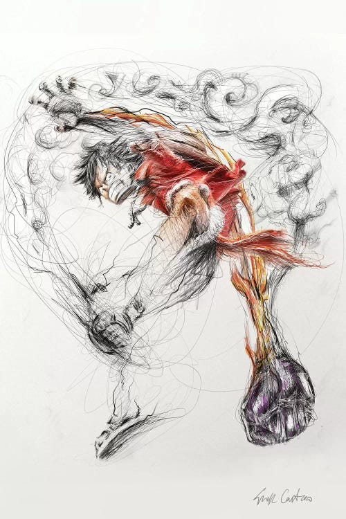 Luffy by Erick Centeno wall art