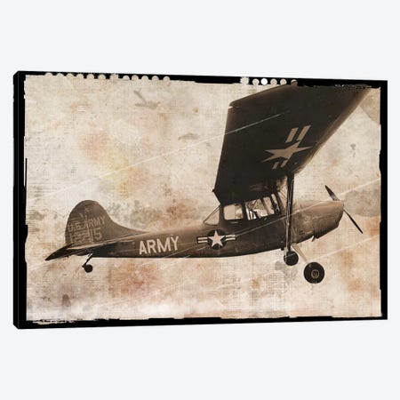Army Plane Canvas Print #ECK105} by Erin Clark Art Print