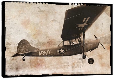 Army Plane Canvas Art Print - Erin Clark