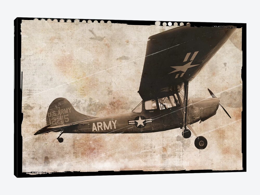 Army Plane by Erin Clark 1-piece Canvas Art Print