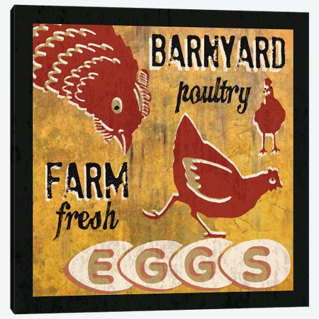 Barnyard Poultry Canvas Print #ECK108} by Erin Clark Canvas Artwork