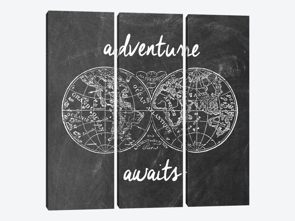 Adventure Awaits I by Erin Clark 3-piece Canvas Wall Art