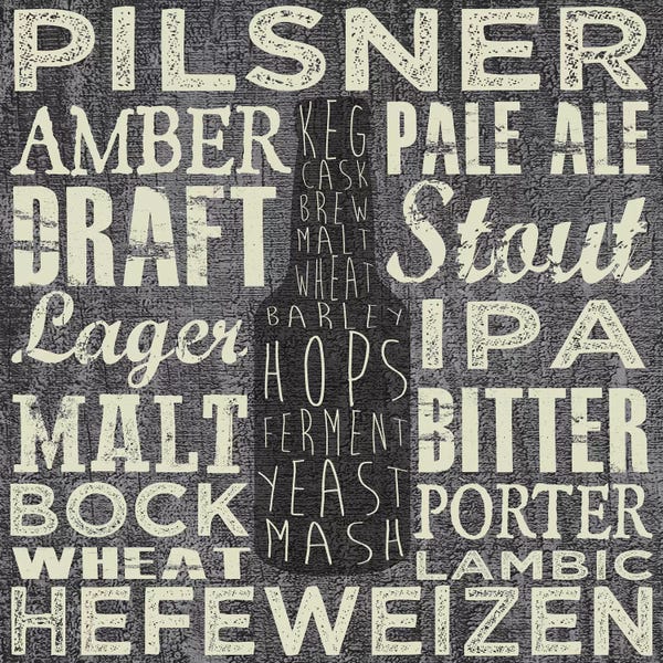 Typography: Beer Sign III by Erin Clark