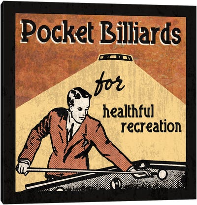 Pocket Billiards Canvas Art Print - Pool & Billiards