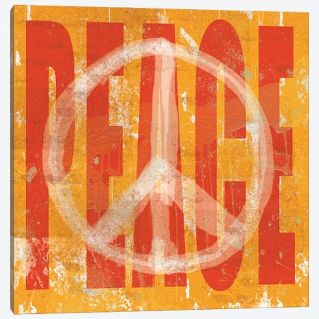 Think Peace Canvas Print #ECK423} by Erin Clark Canvas Art Print