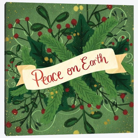 Peace On Earth III Canvas Print #ECR17} by Emily Cromwell Canvas Art Print