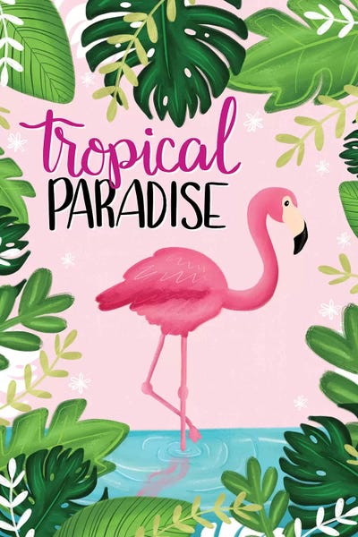 Pink Light Studio: Tropical Paradise I by Emily Cromwell