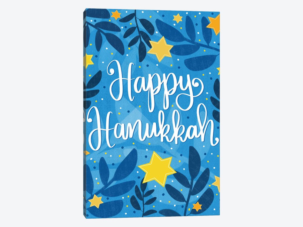 Happy Hanukkah I by Emily Cromwell 1-piece Canvas Print
