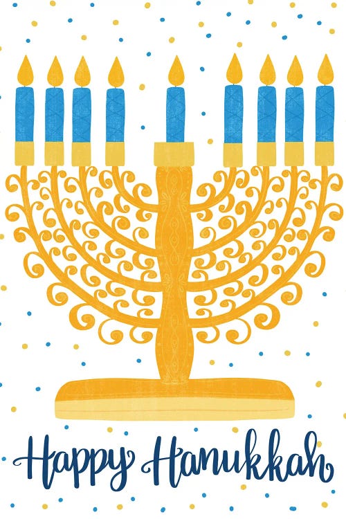 Happy Hanukkah II by Emily Cromwell wall art
