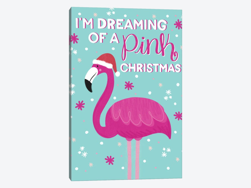 Pink Christmas by Emily Cromwell 1-piece Canvas Art Print