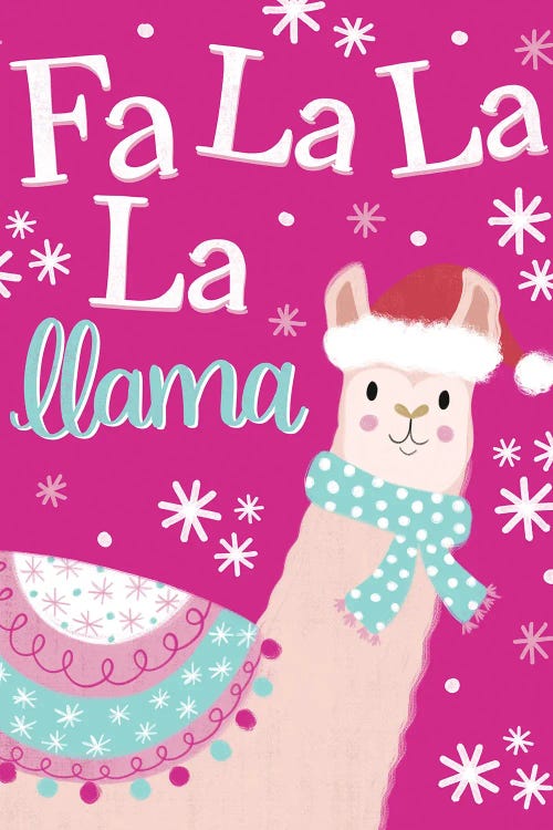 Fa La La Llama by Emily Cromwell wall art