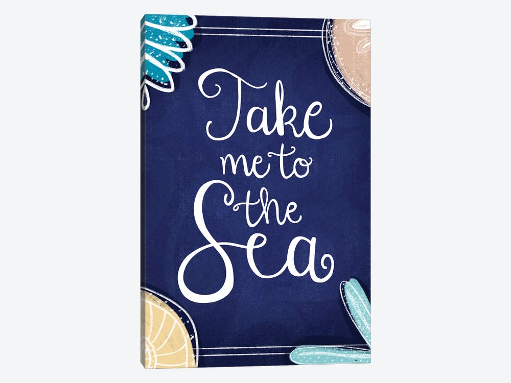 By The Seaside II by Emily Cromwell 1-piece Canvas Art Print