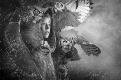 Cloak Of Protection by Jeff Echevarria framed canvas print