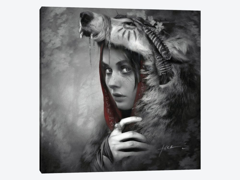 Red Riding Hood by Jeff Echevarria 1-piece Canvas Print