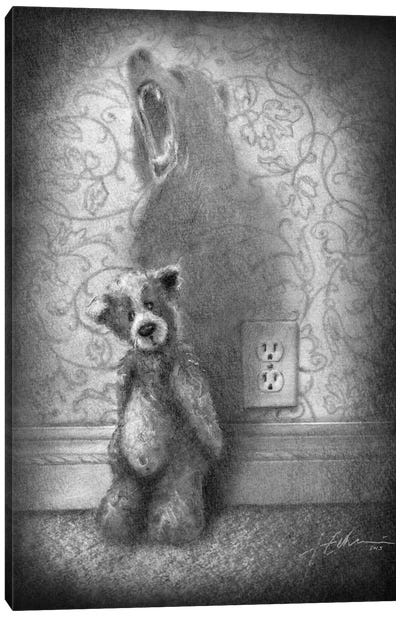 They Call Me Teddy Canvas Art Print - Teddy Bear