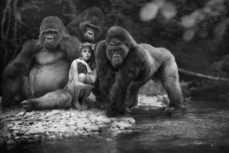Beauty Among The Beasts by Jeff Echevarria canvas print