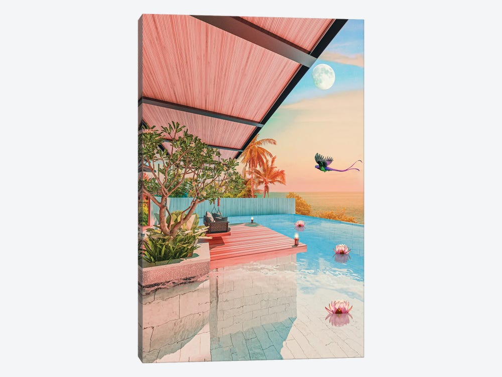 Quetzal By The Pool by Edurne Andoño 1-piece Art Print