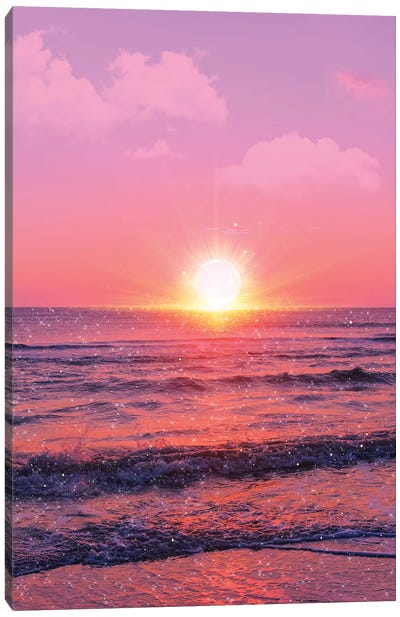 Sweet Sunset Canvas Art Print - Edurne Andono