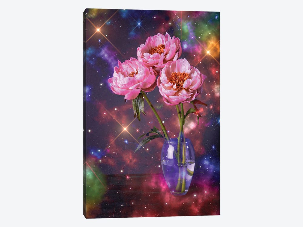 Galaxy Flowers by Edurne Andoño 1-piece Art Print