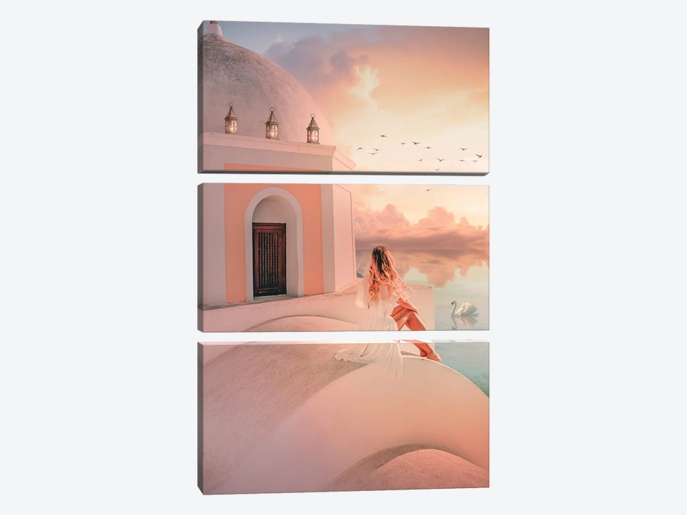 Magical Sunset by Edurne Andoño 3-piece Canvas Wall Art