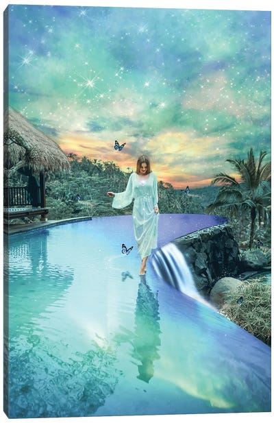 Waterfall Dream Canvas Art Print - Edurne Andono