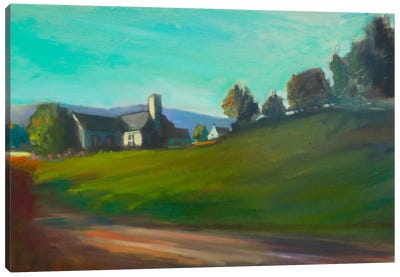 Hillside Home Canvas Art Print