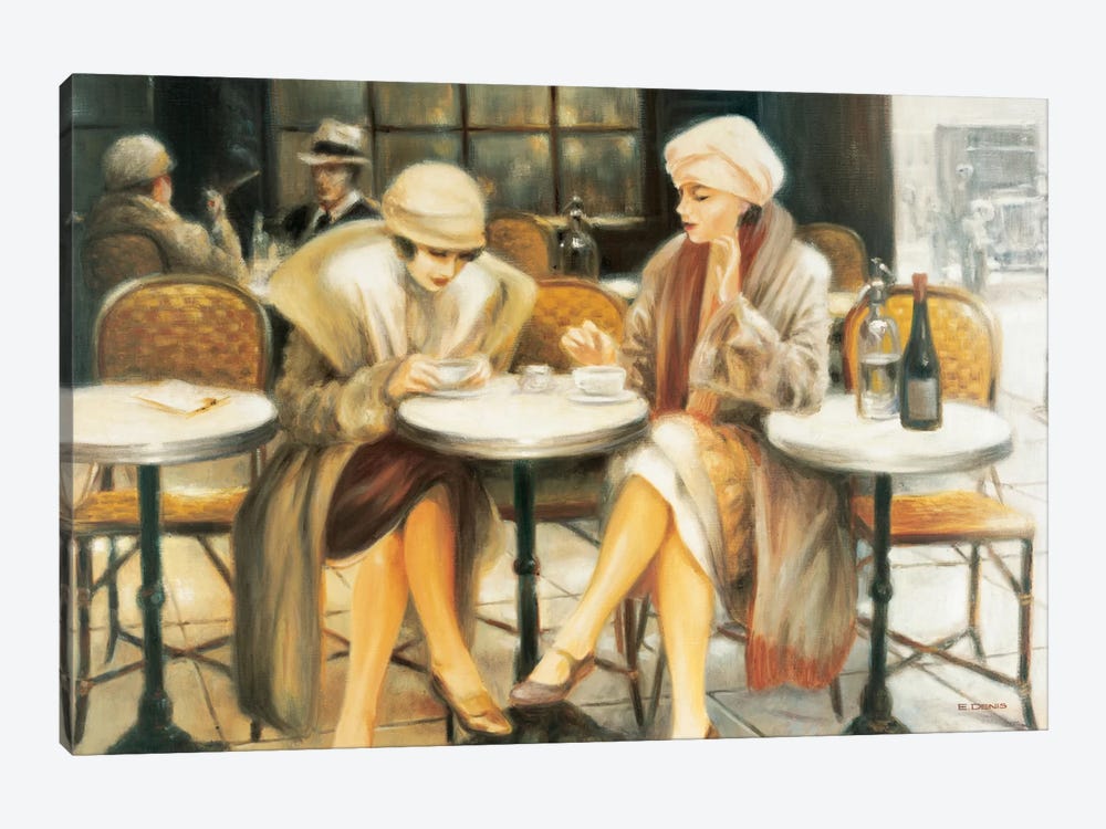Cafe III by E Denis 1-piece Canvas Art