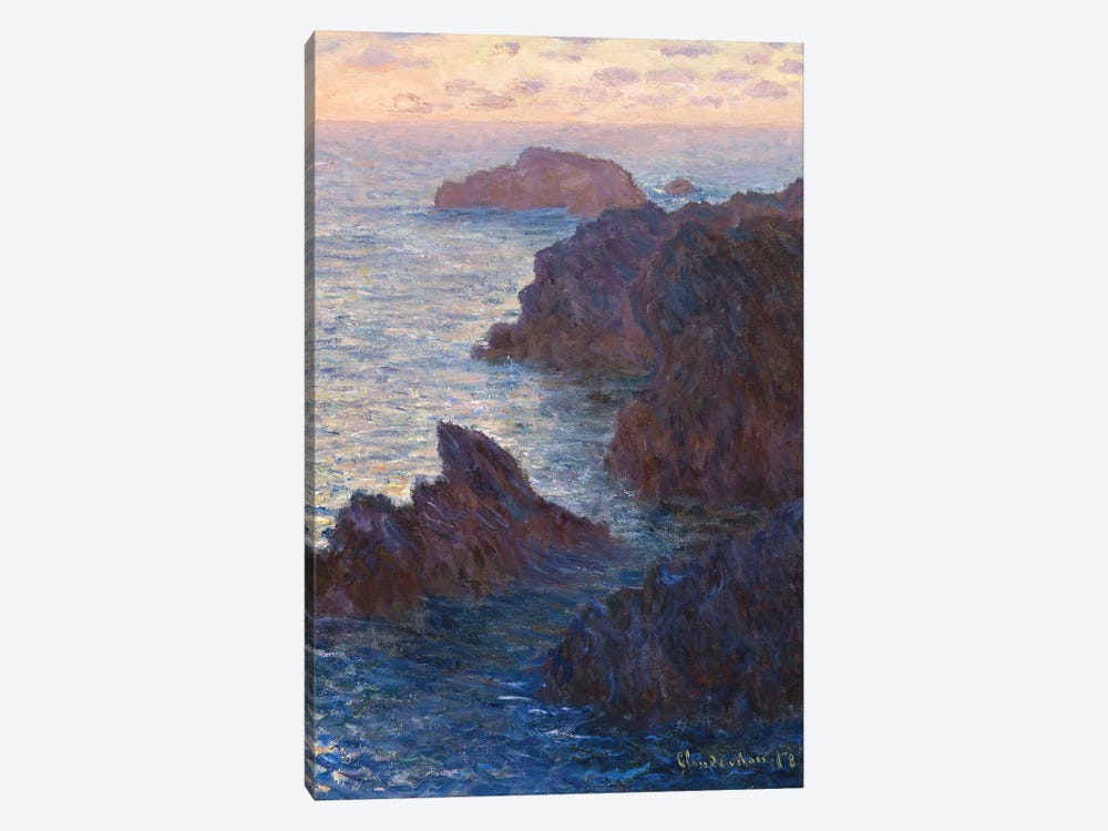 Rocks at Bell-Ile, Port-Domois, 1886 by Claude Monet 1-piece Canvas Art Print
