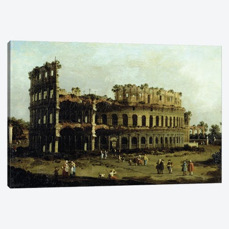 The Colosseum Canvas Print #EDG15} by Canaletto Art Print