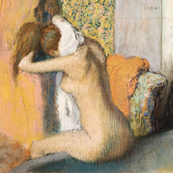 Edgar Degas: After The Bath by Edgar Degas