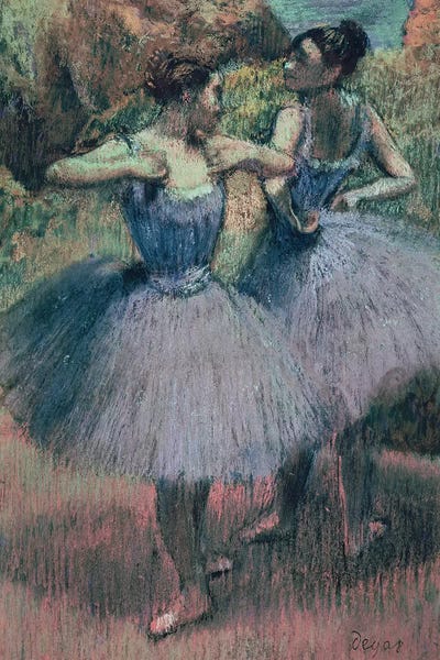 Edgar Degas: Dancers in Violet  by Edgar Degas