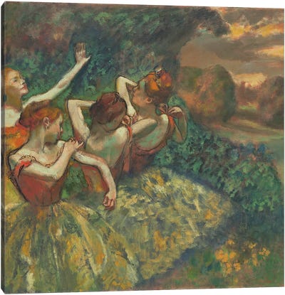 Four Dancers, c.1899  Canvas Art Print - Edgar Degas