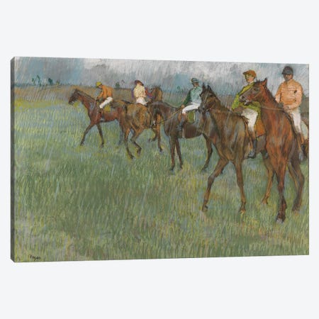 Horses in a Meadow, 1871 Canvas Art by Edgar Degas | iCanvas