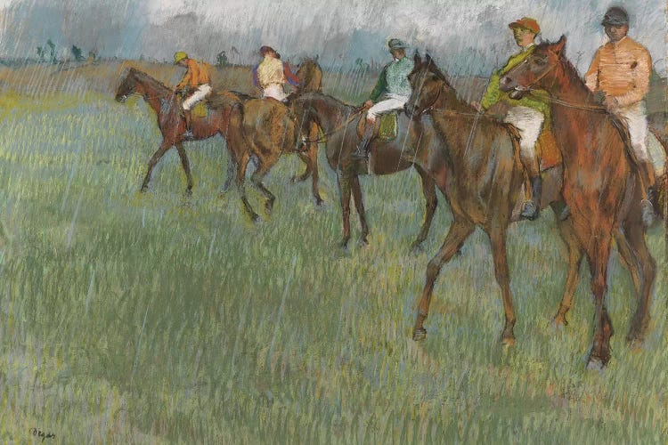 Jockeys in the Rain, c.1886 