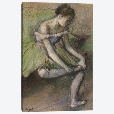 La Jupe Verte, c.1896  Canvas Print #EDG41} by Edgar Degas Canvas Art Print