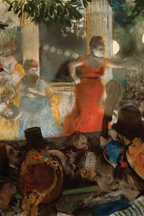 Le cafe concert, à ambassadeurs, 1876 by Edgar Degas wall art