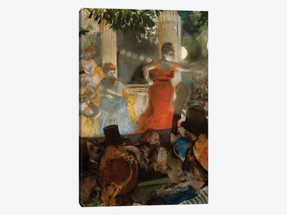 Le cafe concert, à ambassadeurs, 1876 by Edgar Degas 1-piece Canvas Wall Art