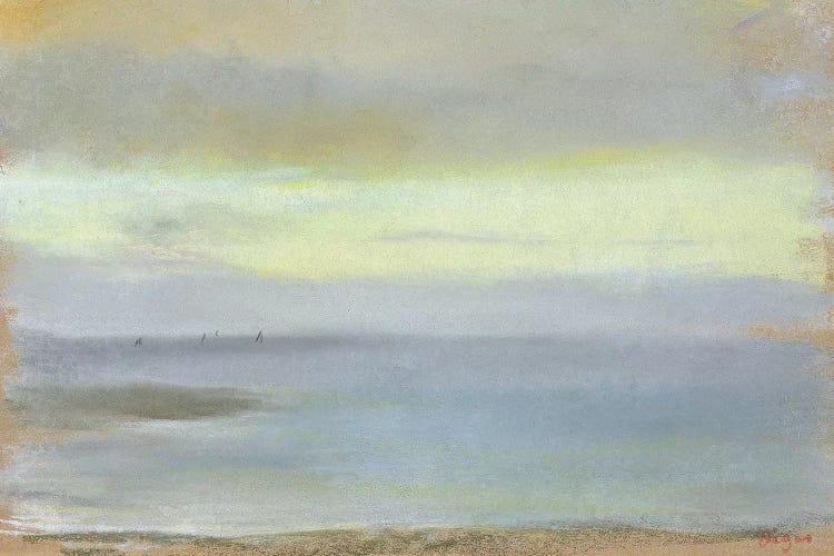 Marine sunset, c.1869  by Edgar Degas wall art