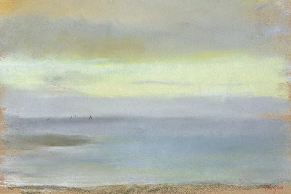 Edgar Degas: Marine sunset, c.1869  by Edgar Degas