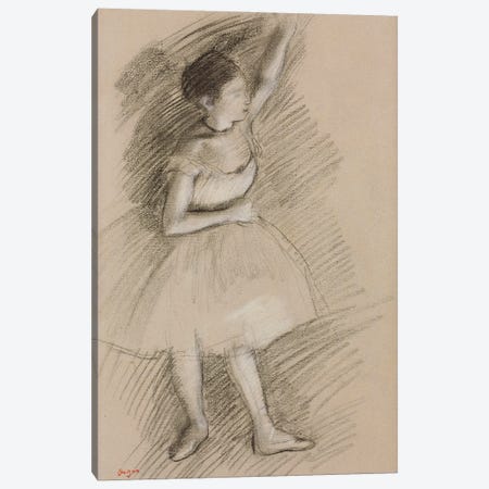 Study of a Dancer, 1873-1874  Canvas Print #EDG56} by Edgar Degas Canvas Print