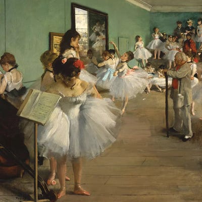 The Dance Class, 1873-74  by Edgar Degas canvas print