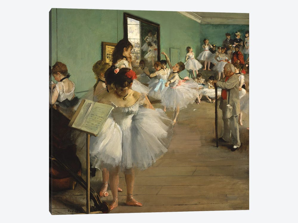 The Dance Class, 1873-74  by Edgar Degas 1-piece Canvas Art Print
