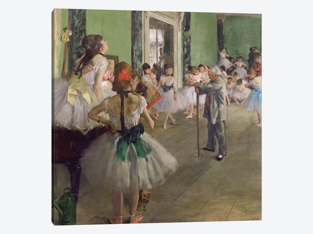The Dancing Class, c.1873-76  by Edgar Degas 1-piece Canvas Art Print