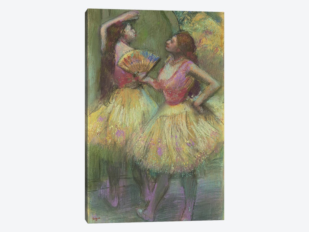 Two Dancers Before Going on Stage, 1888  by Edgar Degas 1-piece Canvas Art Print