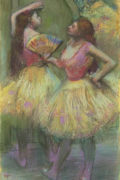 Edgar Degas: Two Dancers Before Going on Stage, 1888  by Edgar Degas