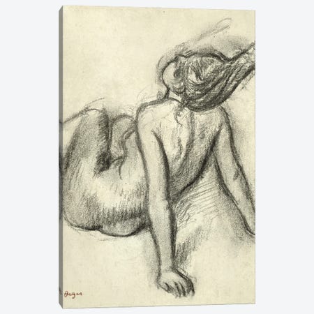 Woman having her hair styled  Canvas Print #EDG77} by Edgar Degas Art Print