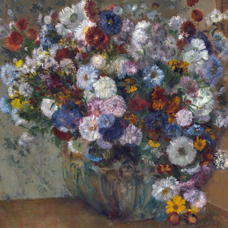 A Vase Of Flowers by Edgar Degas wall art